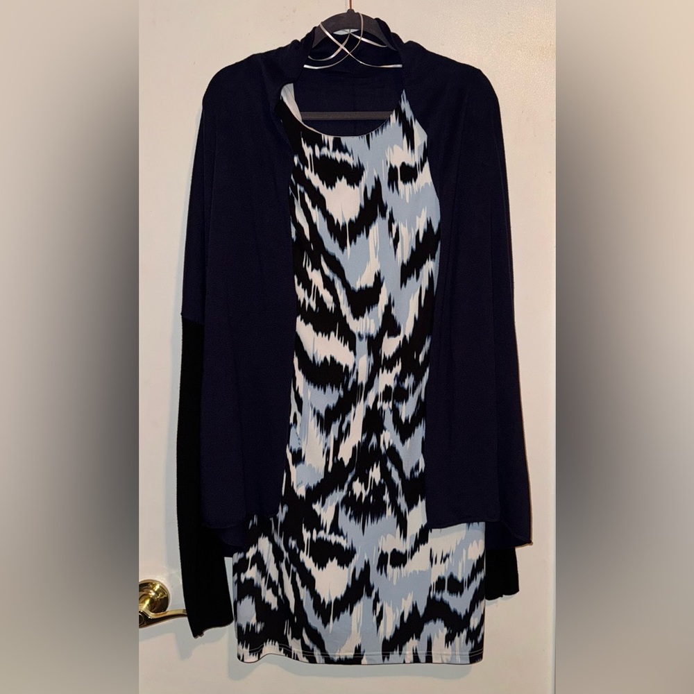 Jennifer Lopez dress with sweater